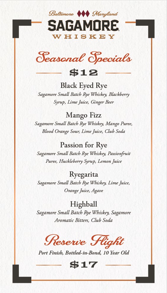 EVENT MENU