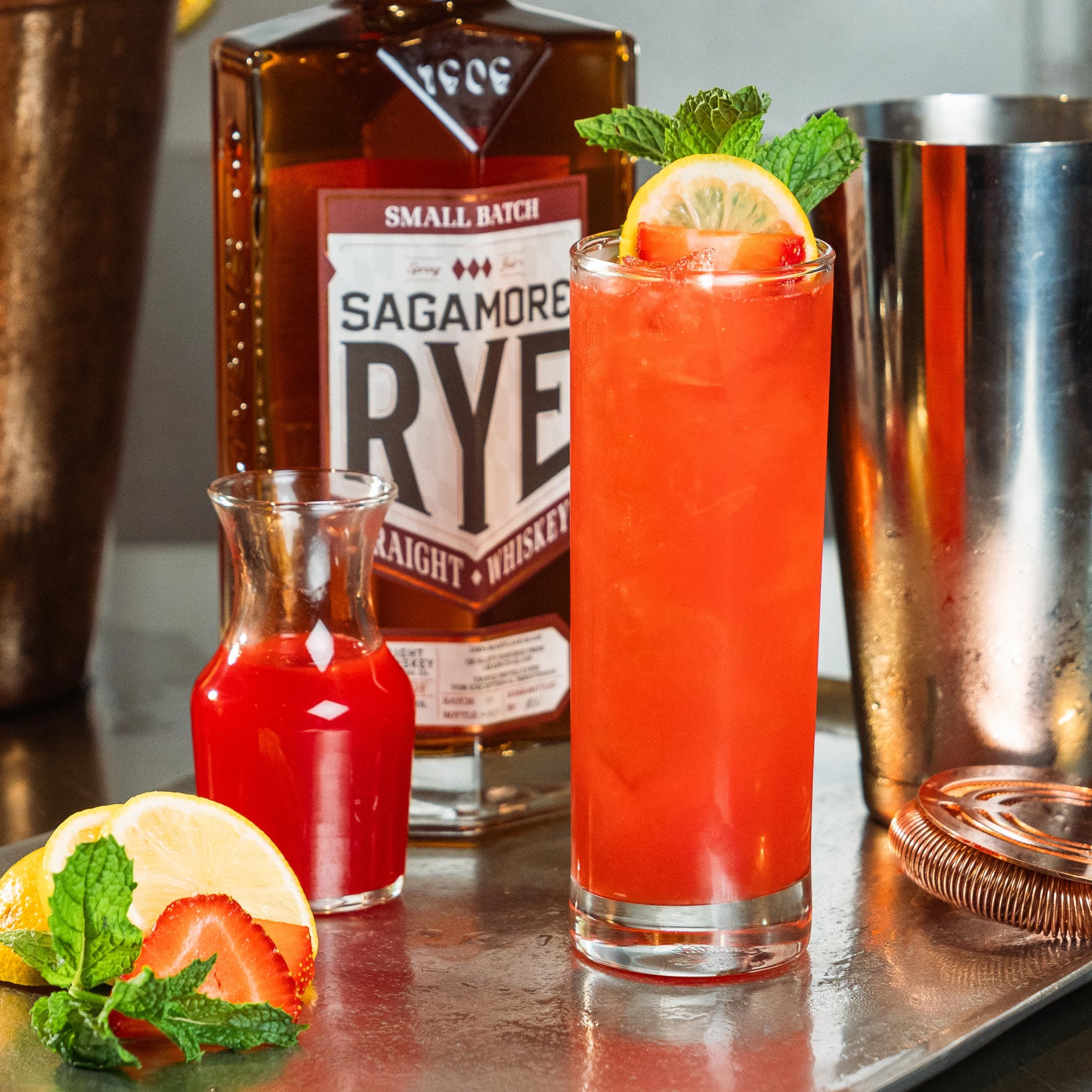 Whiskey Strawberry Lemonade - Sagamore Spirit