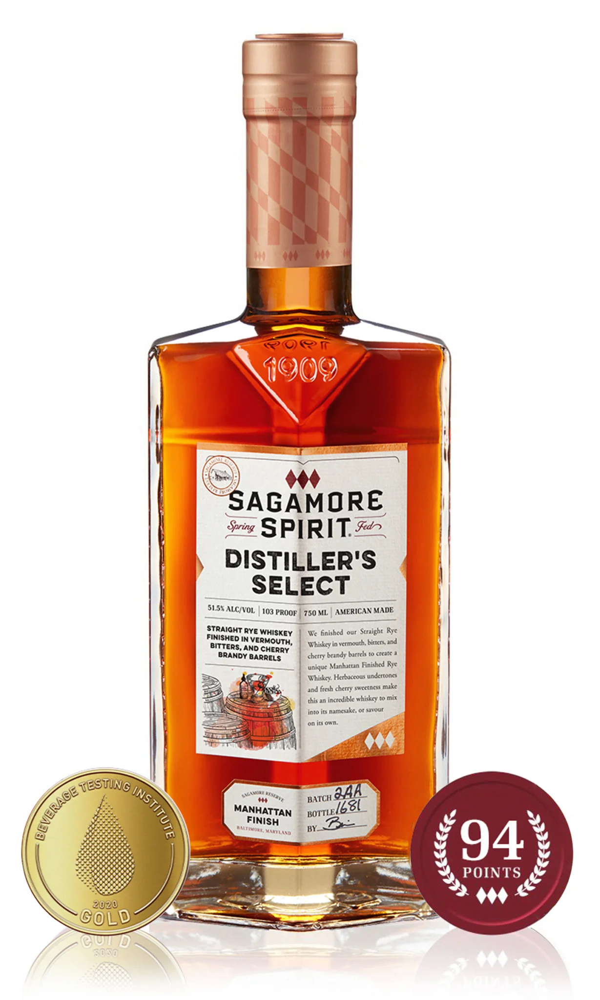 Sagamore Spirit Manhattan Finish Rye Whiskey